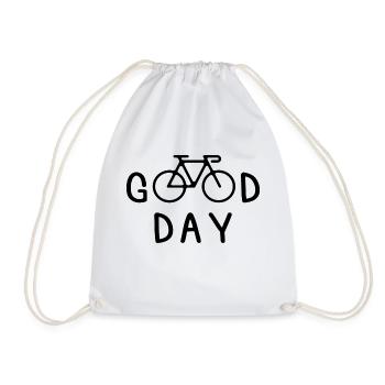Vélo Disant Cadeau Bonne Journée - Sac de sport léger - blanc - Devant
