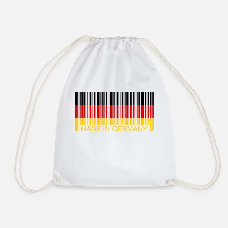 Barcode Made in Germany - Turnbeutel - Weiß