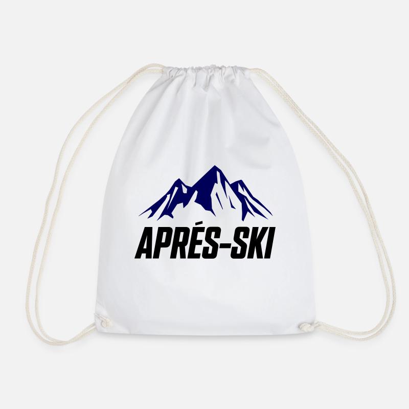 Apres ski berge - Turnbeutel - Weiß