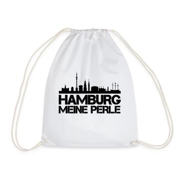 Hamburg City - Drawstring Bag - white - Front
