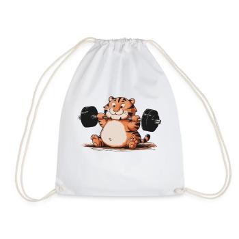 GYMNASE TIGRE - Sac de sport léger - blanc - Devant