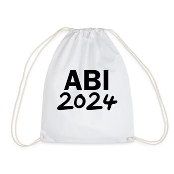 Abi 2024 Abitur 24 - Turnbeutel - Weiß - Vorne