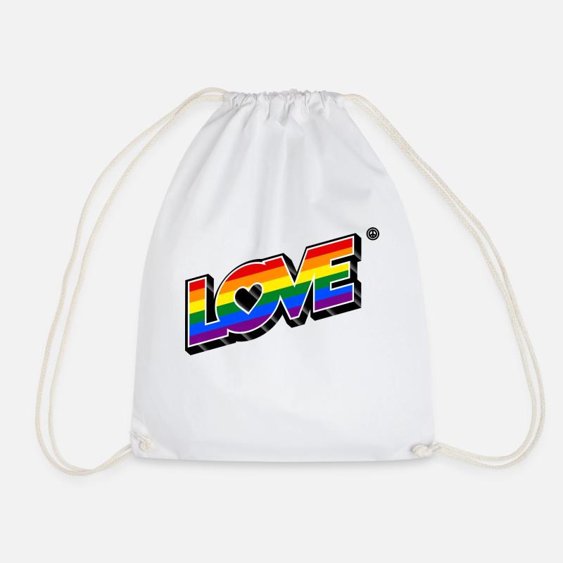 Liebe LGBT+ 3D 2 - Turnbeutel - Weiß