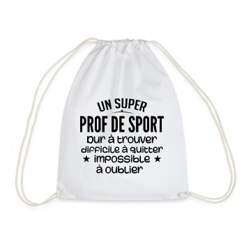 Un Super Prof de Sport Cadeau Prof de Sport - Sac de sport léger - blanc - Devant
