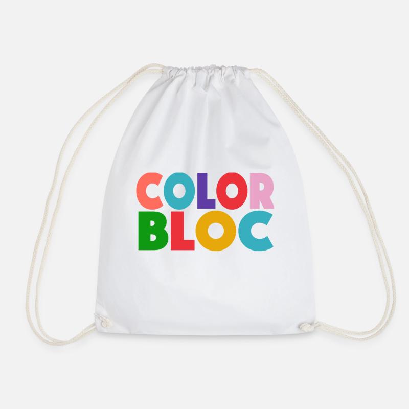Color Bloc Icon - Turnbeutel - Weiß