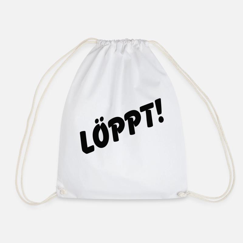 löppt - Turnbeutel - Weiß