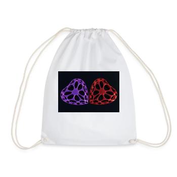 DUO COEUR - Sac de sport léger - blanc - Devant