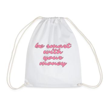 Soyez intelligent avec votre argent - Sac de sport léger - blanc - Devant