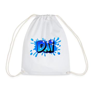 Graffiti name DAI "DAI" imprimable sur tout - Sac de sport léger - blanc - Devant