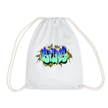 Graffiti SILAS scratch gift ANNIVERSAIRE NAISSANCE - Sac de sport léger - blanc - Devant