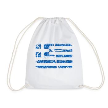 Drapeau de la Grèce - Sac de sport léger - blanc - Devant