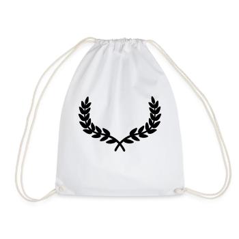 Laurel wreath under - Drawstring Bag - white - Front