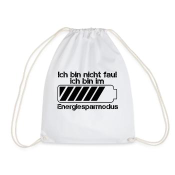 Energie - Turnbeutel - Weiß - Vorne
