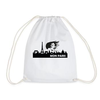 mon paris skyline - Turnbeutel - Weiß - Vorne