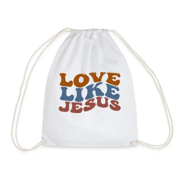 Love Like Jesus - Turnbeutel - Weiß - Vorne