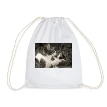 portrait de chats - Sac de sport léger - blanc - Devant