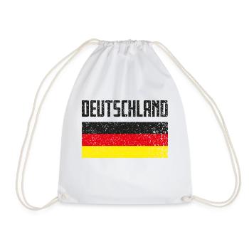 Drapeau de l’Allemagne Grunge Cadeau - Sac de sport léger - blanc - Devant