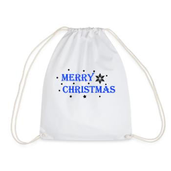 Merry Christmas - Turnbeutel - Weiß - Vorne
