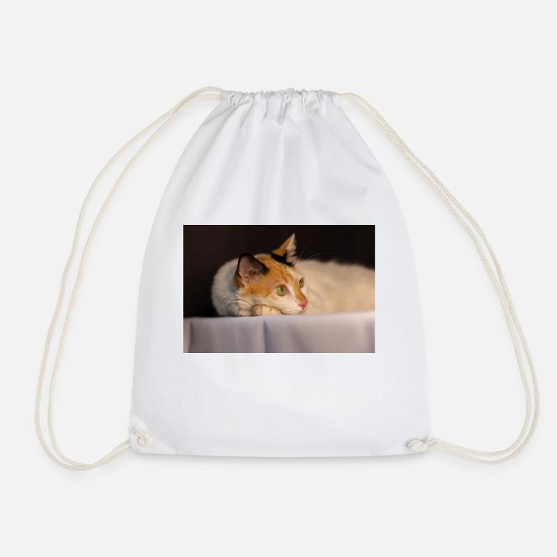 Die Katze - Turnbeutel - Weiß