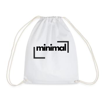 Minimal - Turnbeutel - Weiß - Vorne