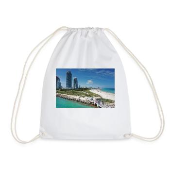 Miami Beach Piermit Wolkenkratzer - Turnbeutel - Weiß - Vorne
