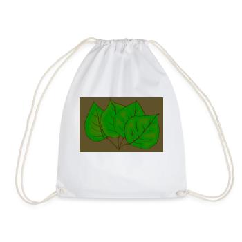 Design numérique de quatre feuilles Tilleuls vert - Sac de sport léger - blanc - Devant