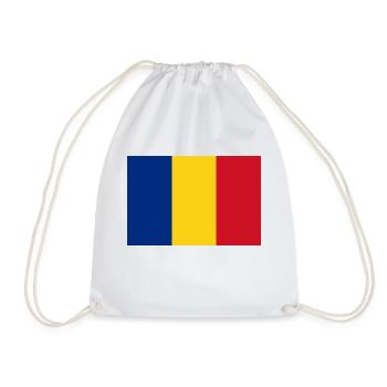 Romania - Drawstring Bag - white - Front