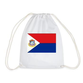 Sint Maarten - Drawstring Bag - white - Front