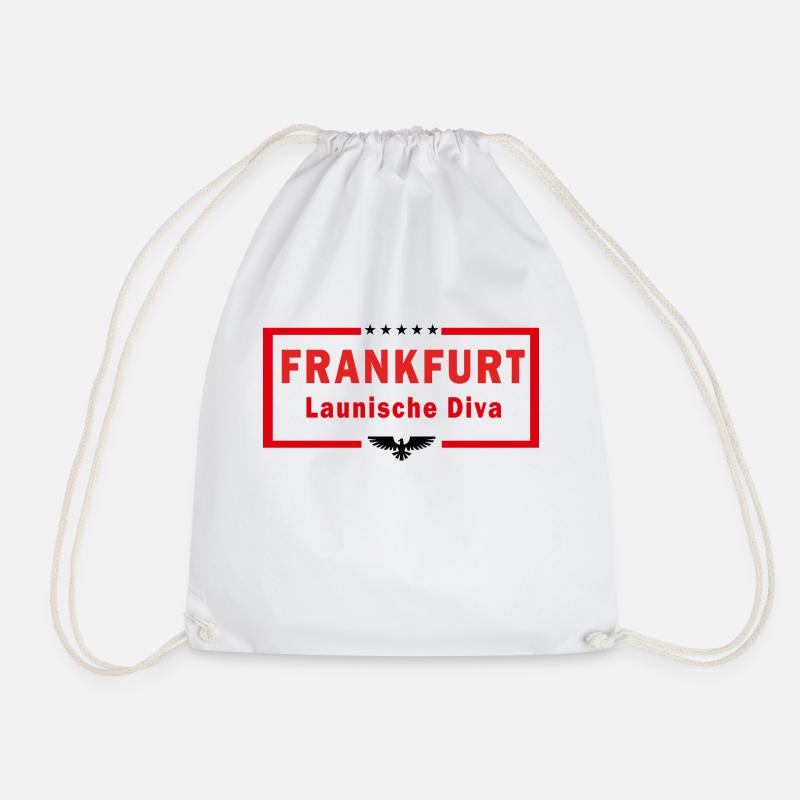 Frankfurt: Schlappekicker - Turnbeutel - Weiß