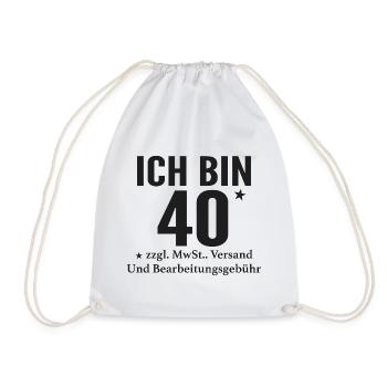 J’ai 40+ drôles de paroles pour les gens cool - Sac de sport léger - blanc - Devant