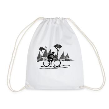 Cycliste - Sac de sport léger - blanc - Devant