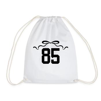 Number 85 Knot - 85th Anniversary - Drawstring Bag - white - Front