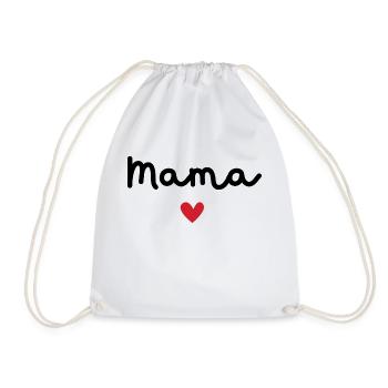 Mama d’amour - cadeau maman - Sac de sport léger - blanc - Devant