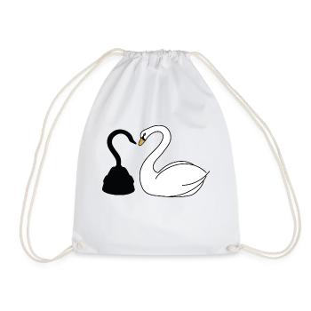 Käpt'n Hook und Schwan - Turnbeutel - Weiß - Vorne