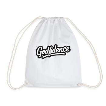 Godfidence - Drawstring Bag - white - Front
