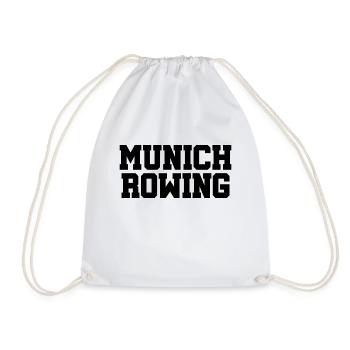 Munich Rowing - Rudern - Ruderer - Ruderin - Münch - Turnbeutel - Weiß - Vorne
