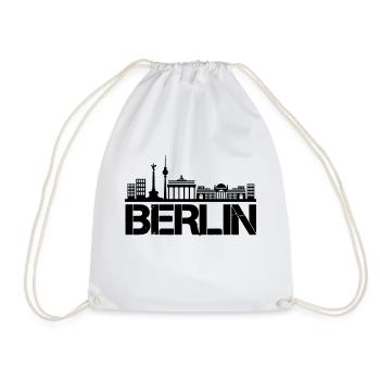 Berlin Skyline - Drawstring Bag - white - Front