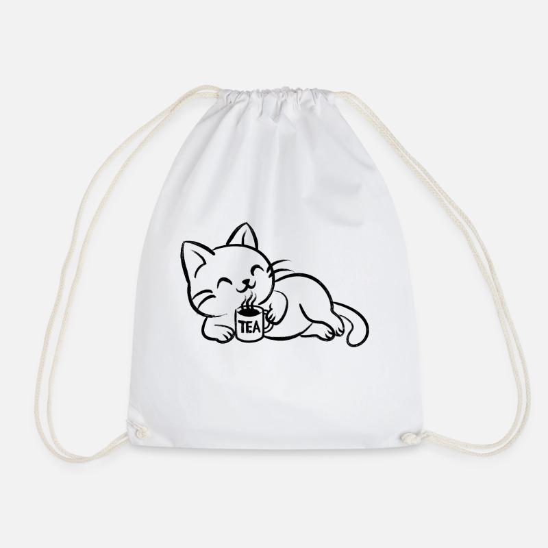 Chillin Tea Chat - Sac de sport léger - blanc