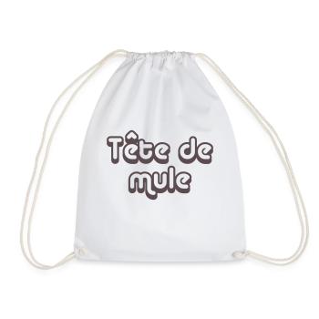 tete_de_mule - Sac de sport léger - blanc - Devant