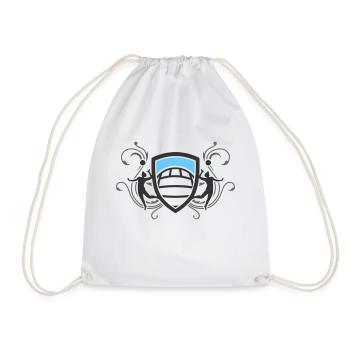 volleyball_wappen_v3_3c - Drawstring Bag - white - Front