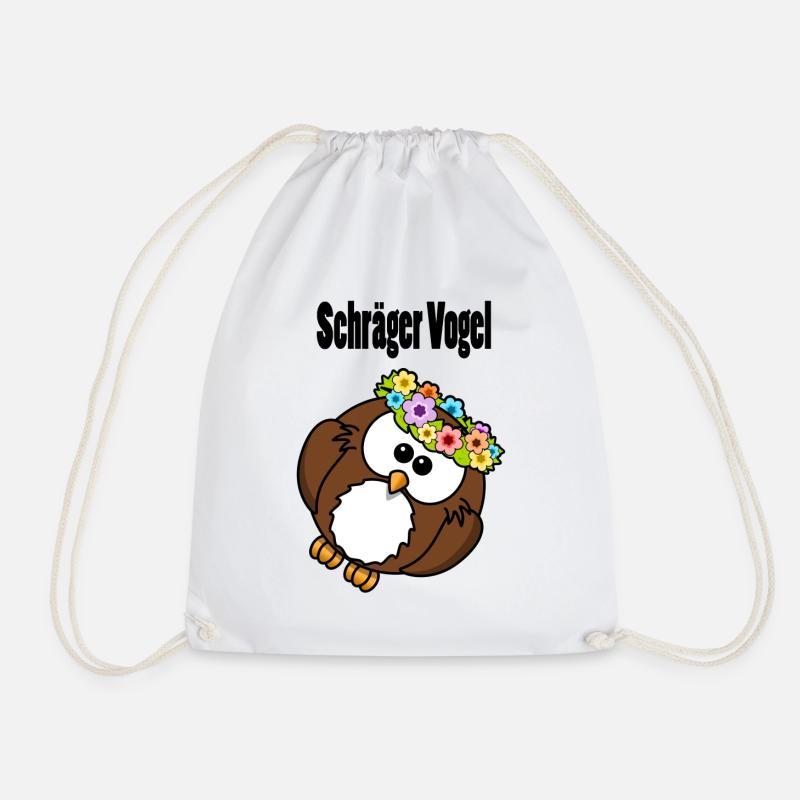 Schräger Vogel - Turnbeutel - Weiß