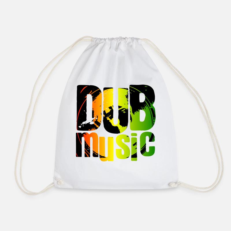 Dub music - Drawstring Bag - white