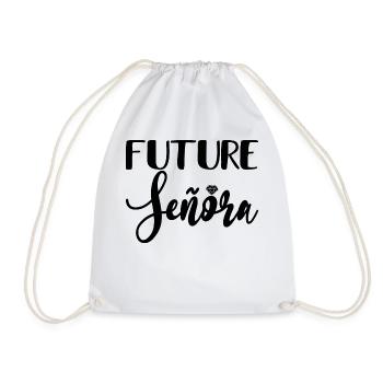 Future Señora Engagement Bridal Shower Wedding - Drawstring Bag - white - Front