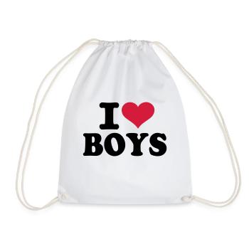Boys - Drawstring Bag - white - Front