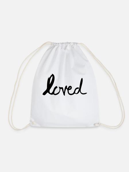 loved - Turnbeutel - Weiß
