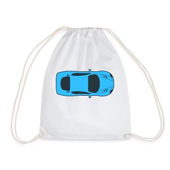 dragster racer automotive car racing car4 - Drawstring Bag - white - Front