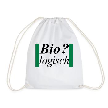 biologisch / Alles Bio - Turnbeutel - Weiß - Vorne