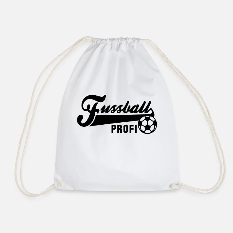 Fussball PROFI - Drawstring Bag - white