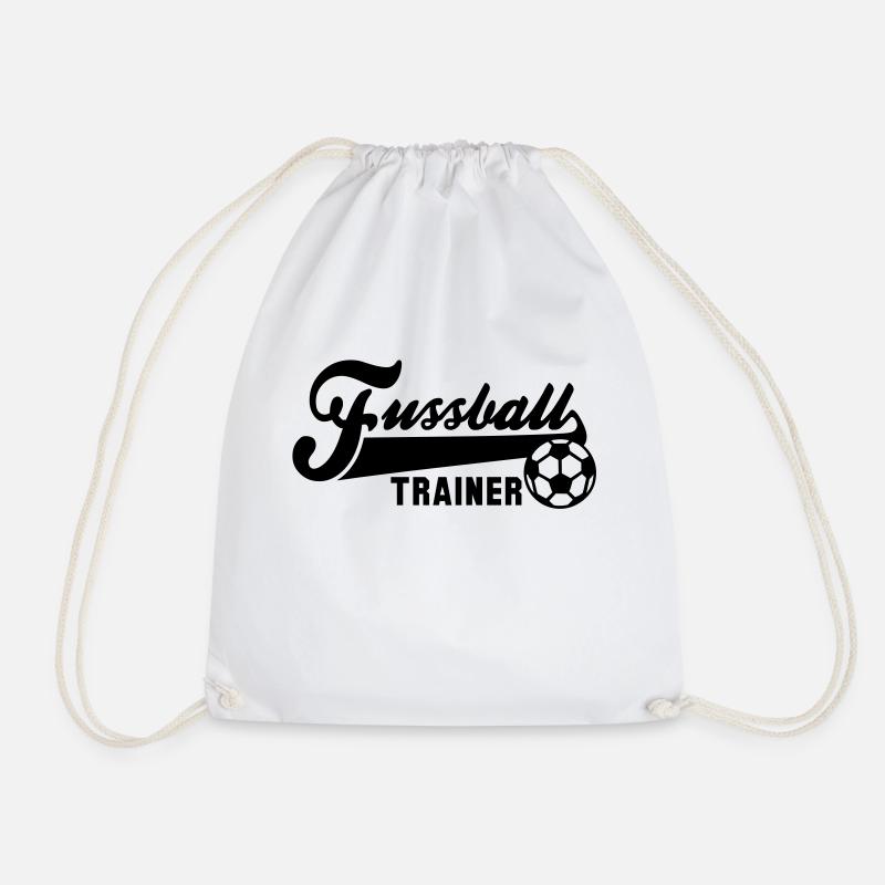 Fussball TRAINER - Turnbeutel - Weiß