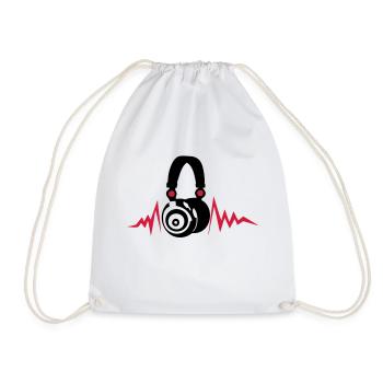 egaliseur casques dj audio music zik14 - Sac de sport léger - blanc - Devant